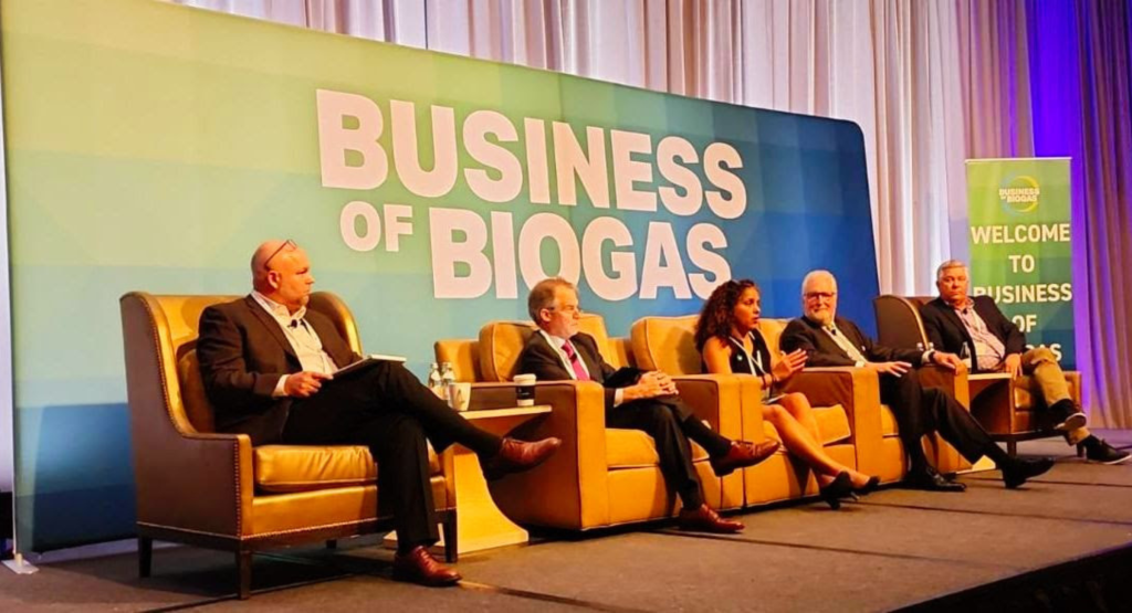 Visual - One of the conferences from the BUSINESS OF BIOGAS event in 2023.