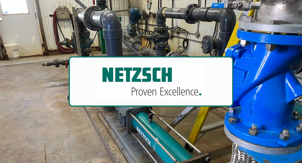 Graphic - Banner for NETZSCH's article about the importance of the selection of a good pump for your biogas plant.
