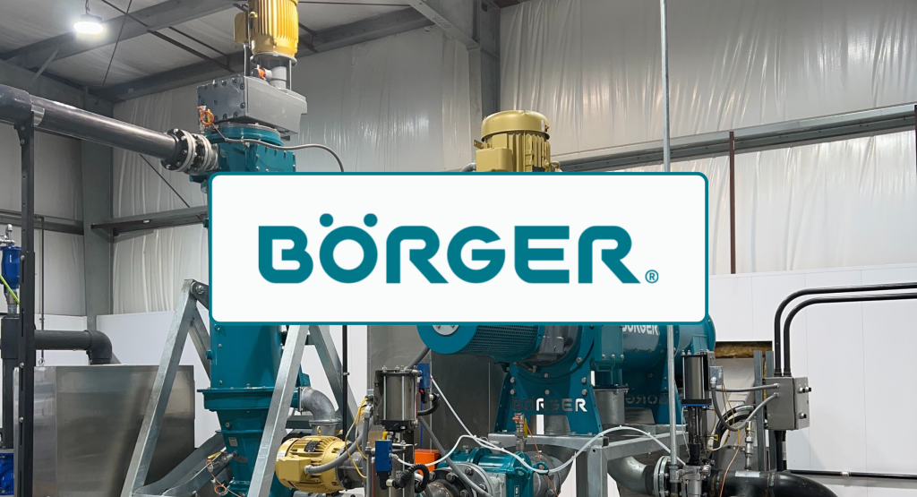 Banner for Boerger's article about their bioselect screw press separator.