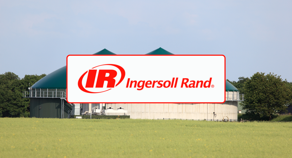 Graphic - Banner for Ingersoll Rand's article about biogas safety measures.
