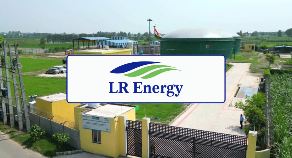 Graphic - Banner for LR Energy's article about their two CNG projects in India.