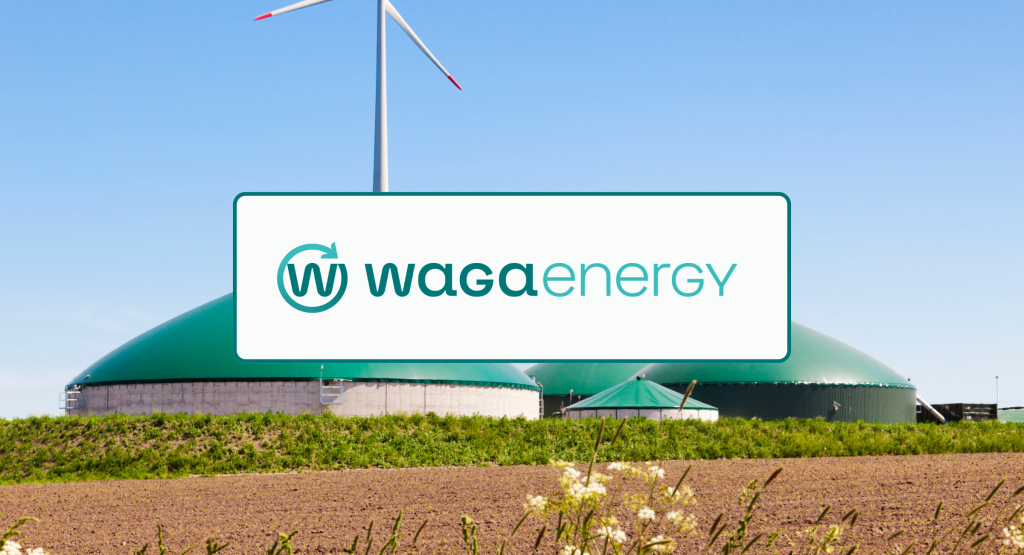 Graphic - Banner for Waga Energy's press release.