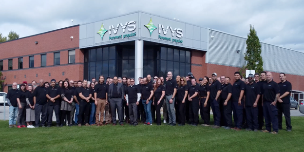 Image - Ivys Adsorption's team in front of their office.