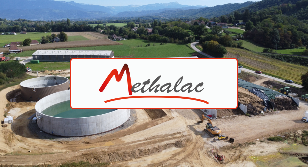 Graphic - Banner for Methalac's article about the efficiency of their biogas plant.