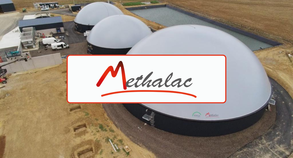 Graphic - Banner for Methalac's article about their biogas plants in Italy.