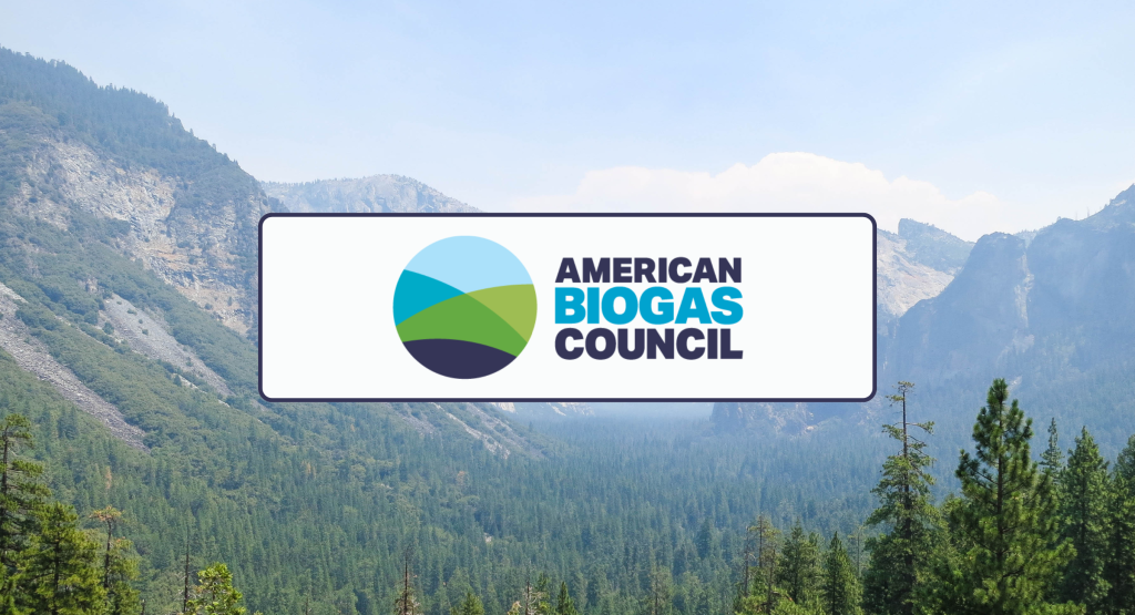 Graphic - Banner for the American Biogas Council's press release.