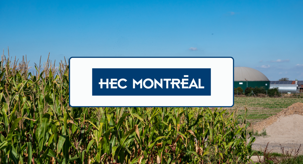 Graphic - Banner for HEC Montreal's article about the report that they presented at Journée GNR.