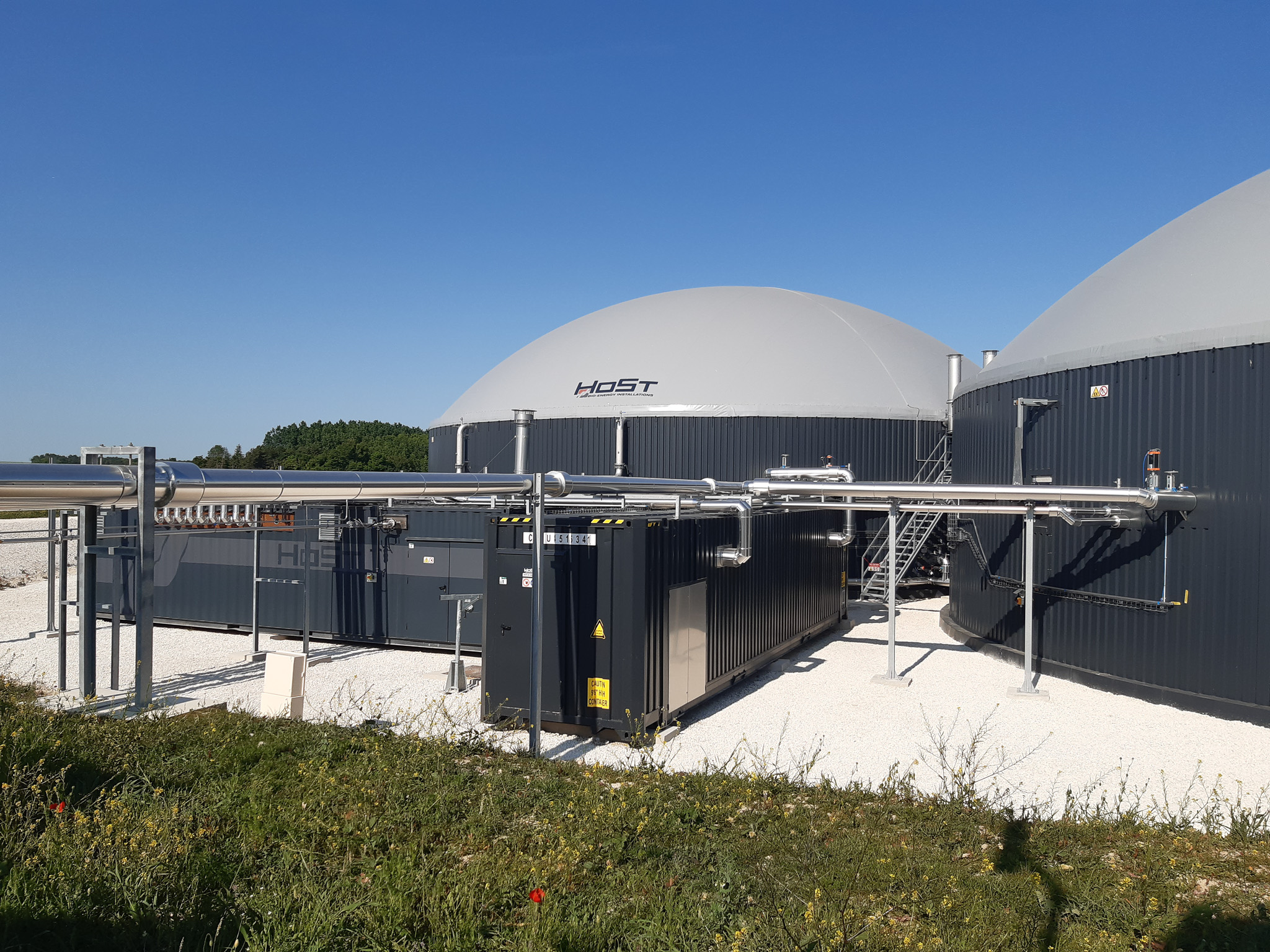 Picture - HoSt's biogas plant.