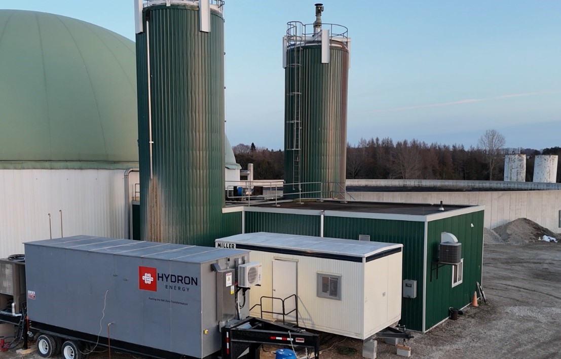 Figure 1: Hydron Mobile Biogas Upgrading Plant in Operation in Ontario, Canada