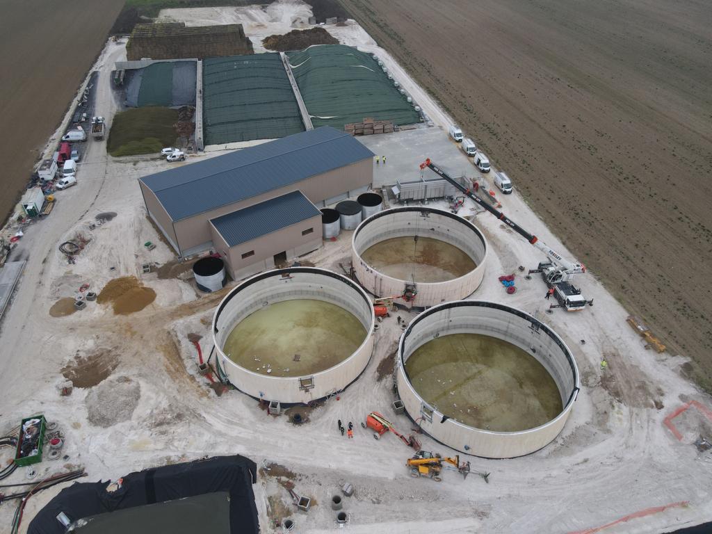 Picture - An overview of Methalac's biogas site in Italy.