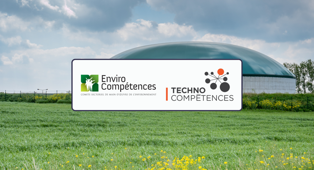 Graphic - Banner for Enviro Compétences' press release.