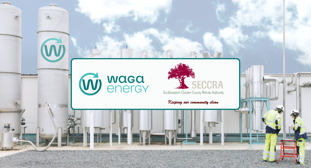 Graphic - Banner for Waga Energy's press release.