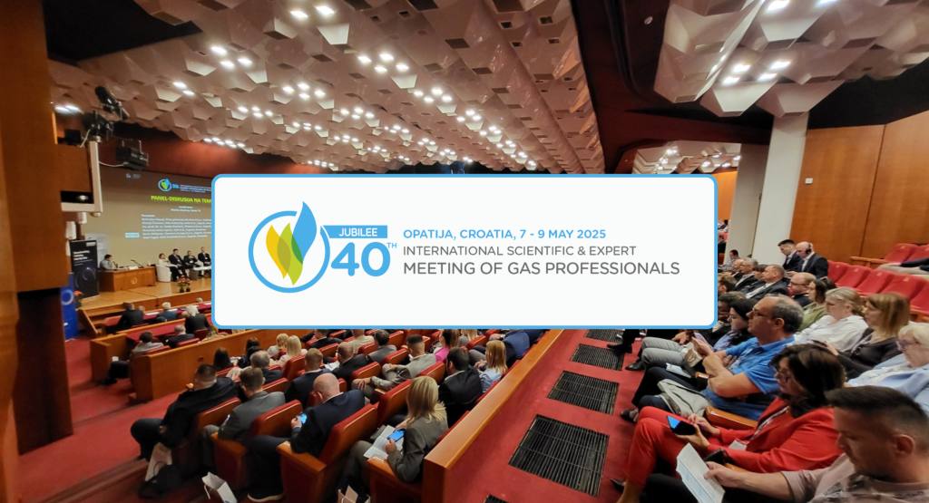 Graphic for the Jubilee 40th Gas Industry Meeting in Opatija.