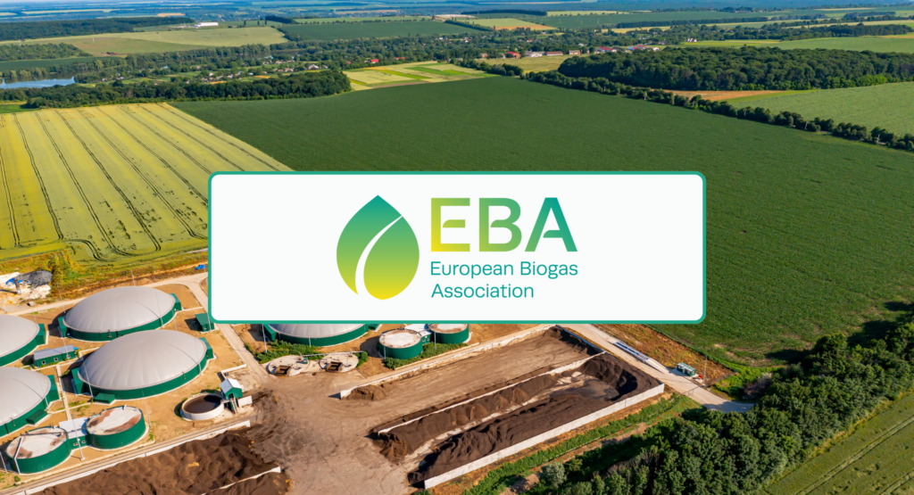 Graphic - Banner for the European Biogas Association's press release.