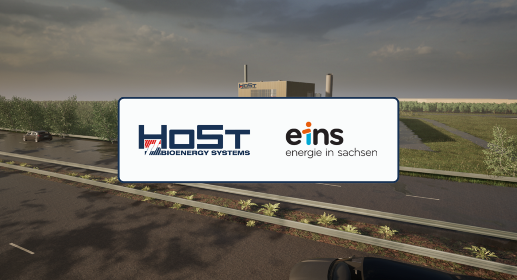 Graphic - Banner for HoSt's press release about their new contract with Eins Energie.