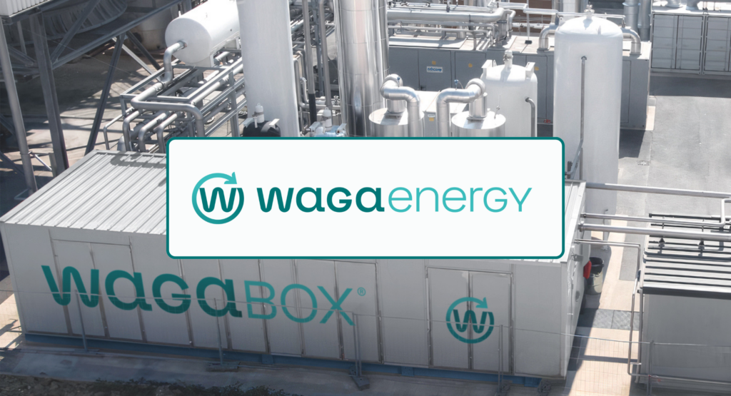 Graphic - Banner for Waga energy's press release.