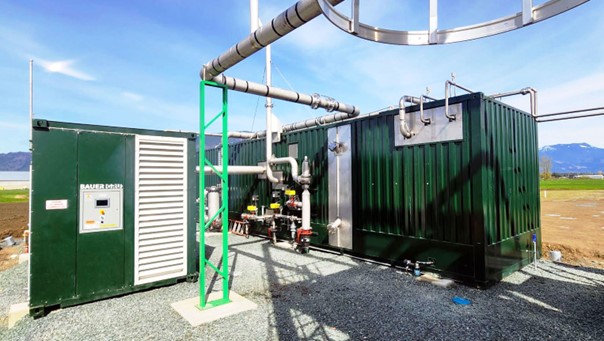Picture - Prodeval's Dicklands farm biogas tank.