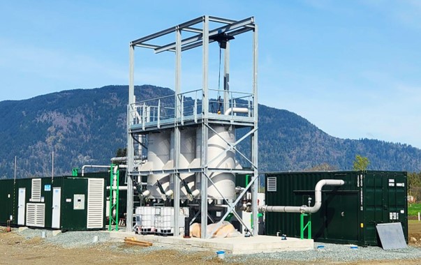 Picture - Prodeval's Dicklands farm biogas tank.