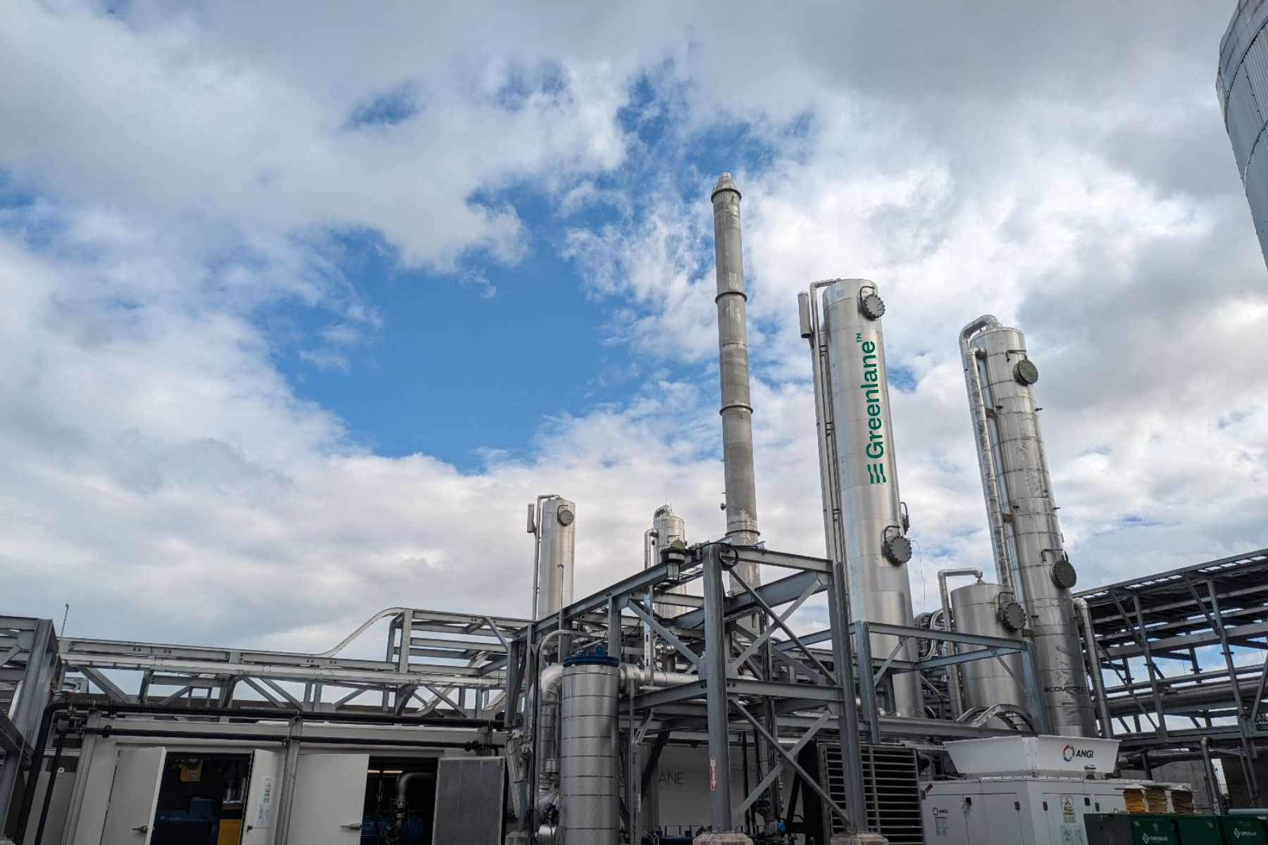 Picture - Greenlane Renewables' tanks.