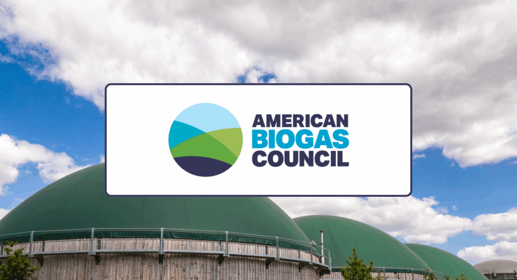 Picture - Banner for the American Biogas Council's press release.