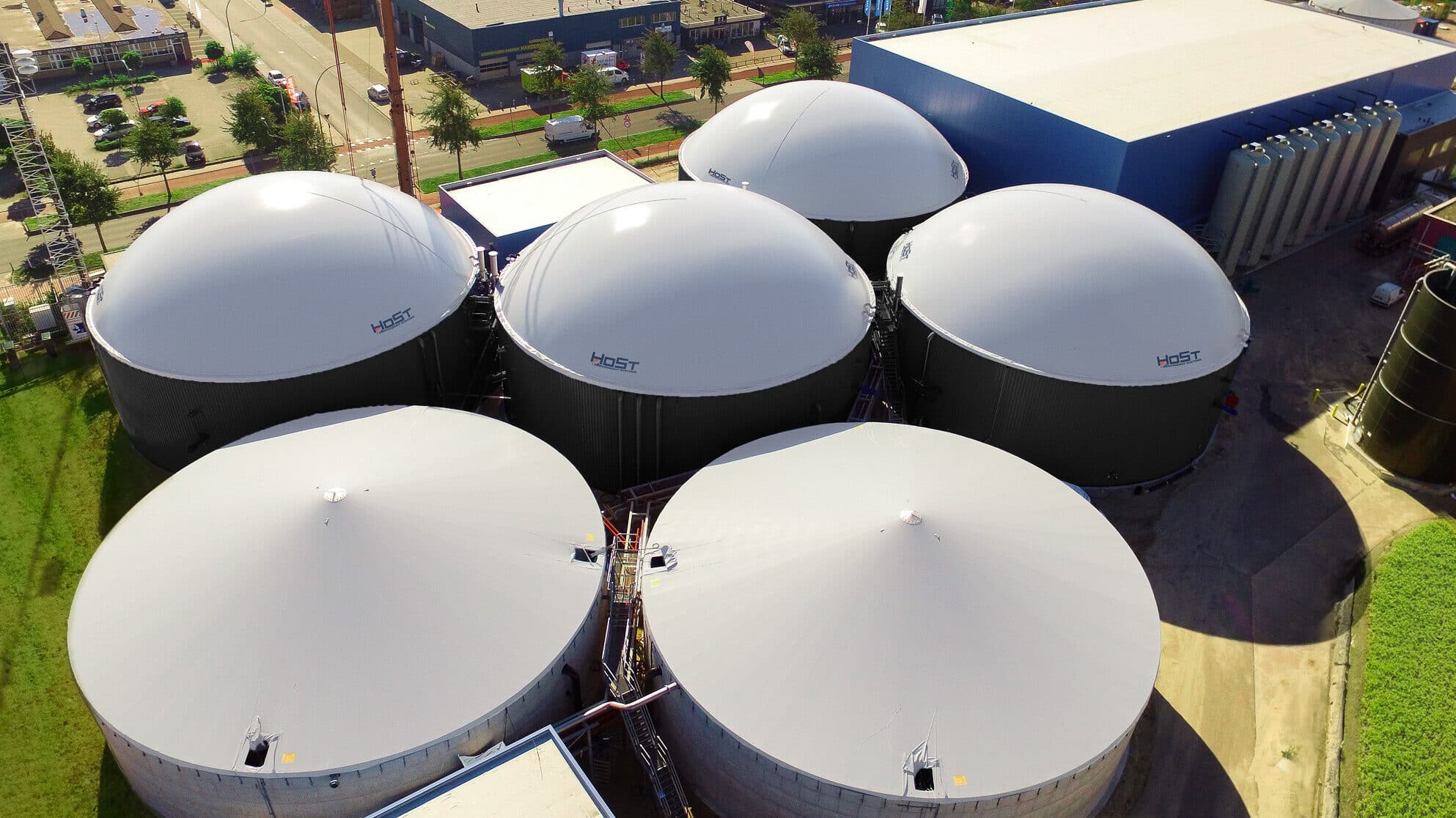 Picture - Overview of Host Group's organic waste biogas plants.