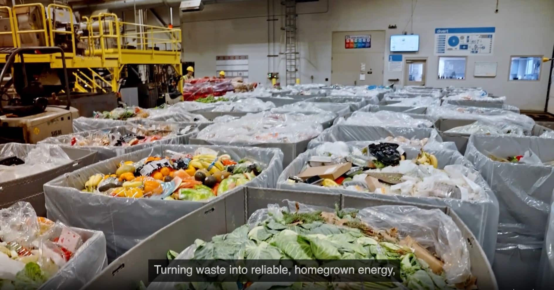 Picture - A recycling center to sort waste that will be transformed into biogas.