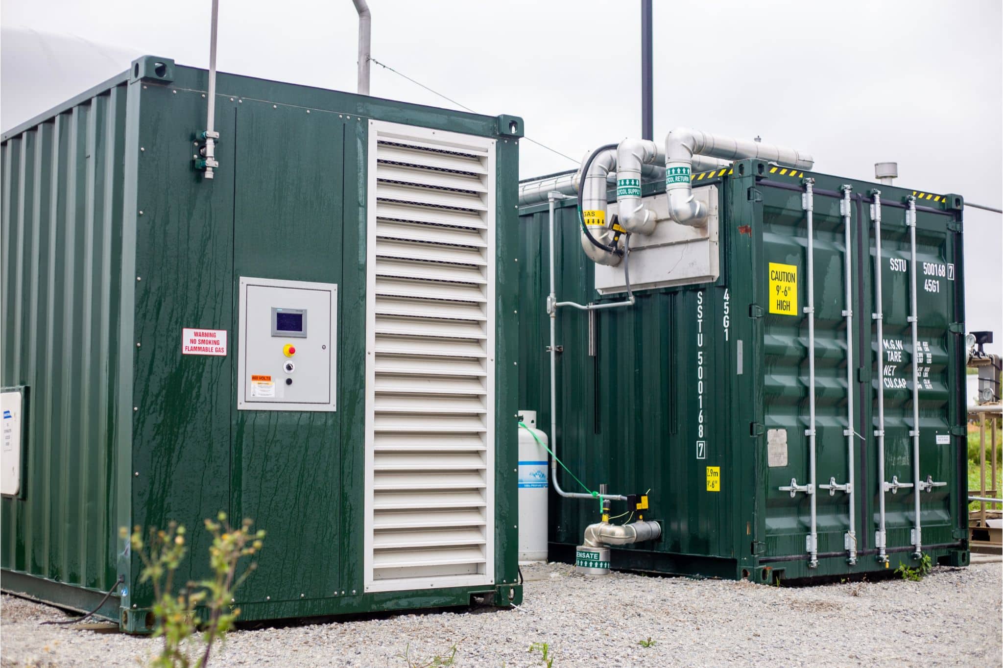 Picture - Prodeval's methane recovery technology.