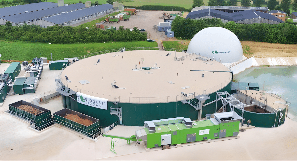 Picture: BIOGEST 550 Nm³/hr (199,838 MMBTU/year) PowerRing biomethane plant in Frogmary, UK (Source: BIOGEST)